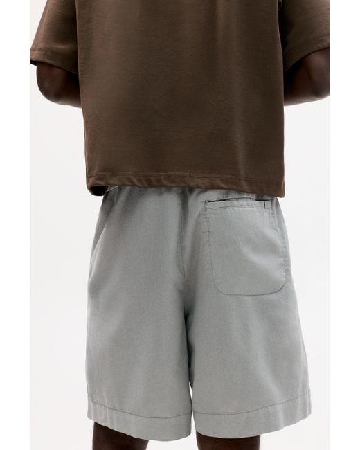 Pull&Bear Bermuda-Jogginghose Mit Leinen in Brown für Herren