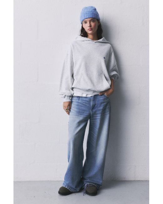 Pull&Bear Blue Pacific Republic Hoodie
