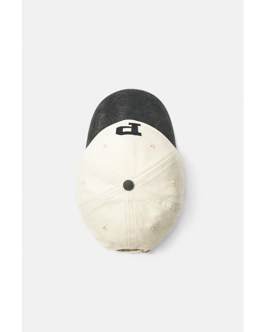 Pull&Bear Gray P Embroidered Cap for men