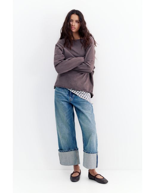 Pull&Bear White Braided Ballerinas