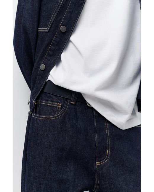Pull&Bear Blue Baggy Jeans for men