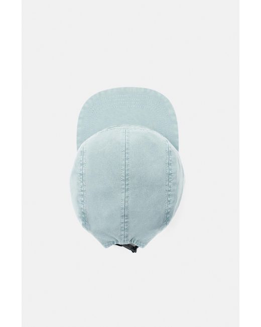 Pull&Bear Gray 5-Panel Embroidered Cap for men