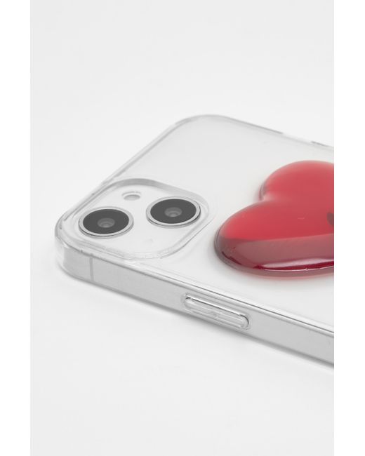Pull&Bear White Iphone-Hülle Herzen