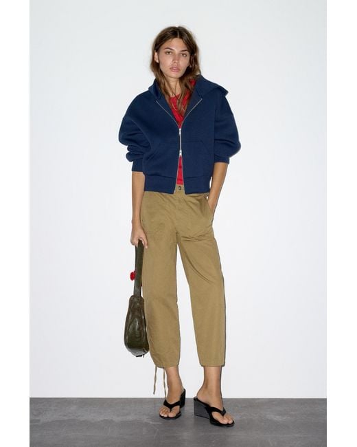 Pantalon Capri Cargo Pull&Bear en coloris Blue