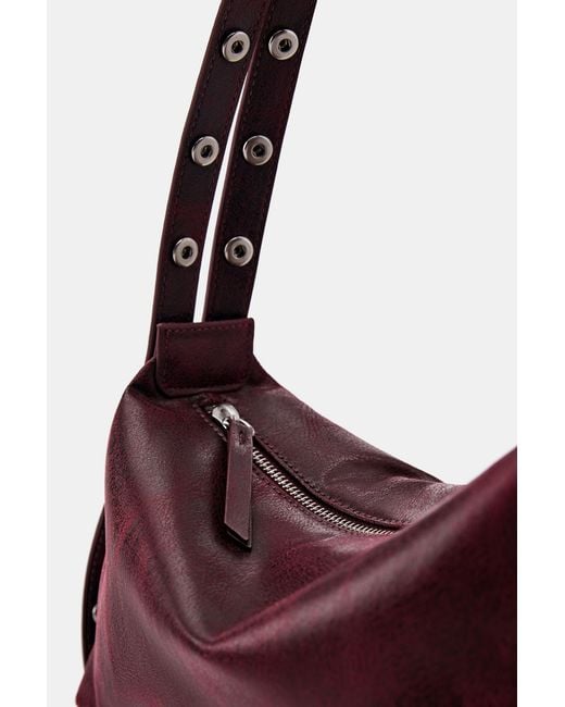 Borsa A Spalla Con Borchie di Pull&Bear in Blue