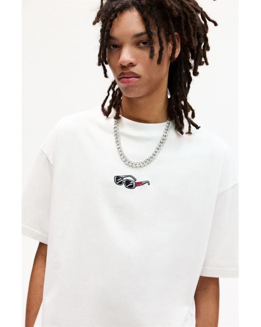 Pull&Bear Shirt Mit Stwd Stickerei in White für Herren