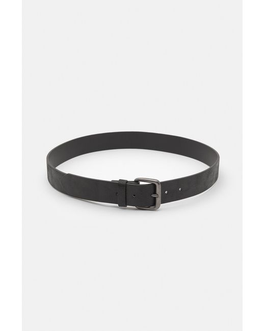 Pull&Bear Black Leather Effect Belt for men