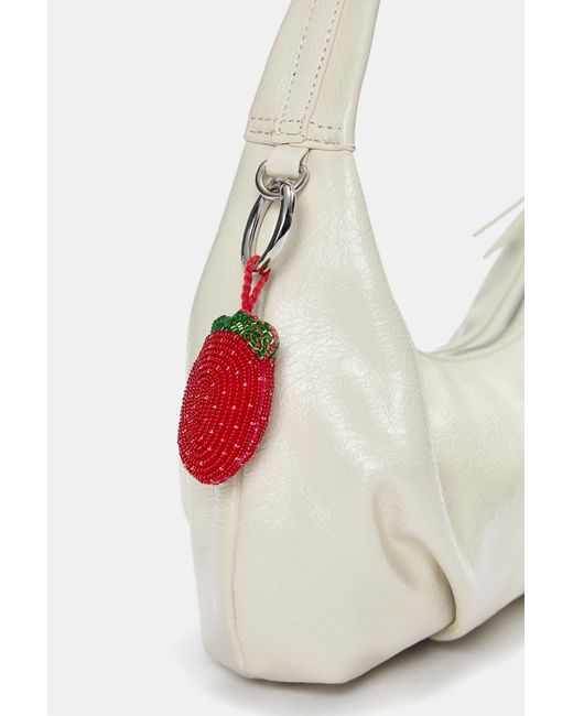 Pull&Bear Red Beaded Strawberry Charm