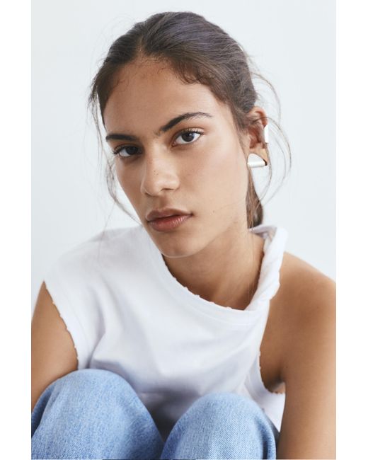 Lot 4 Bijoux D'Oreille Pull&Bear en coloris White