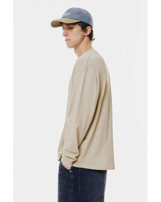 Pull&Bear Langarmshirt Mit Struktur in Natural für Herren