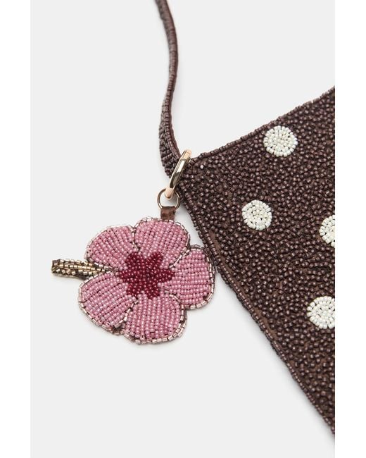 Borsa A Spalla A Pois Con Ornamento di Pull&Bear in Brown