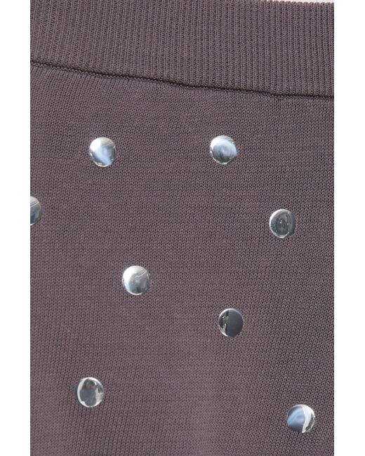 Pull&Bear Gebreide Short Met Studs in het Multicolor