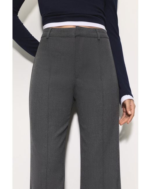 Pull&Bear Blue Smart Trousers With Seam Detail