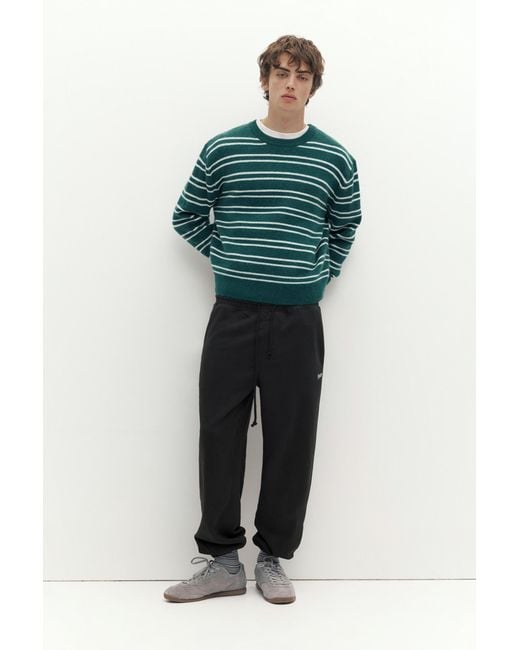 Pull&Bear Black Stwd Tracksuit Bottoms for men