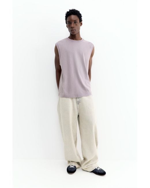 Pull&Bear Purple Strappy Top for men