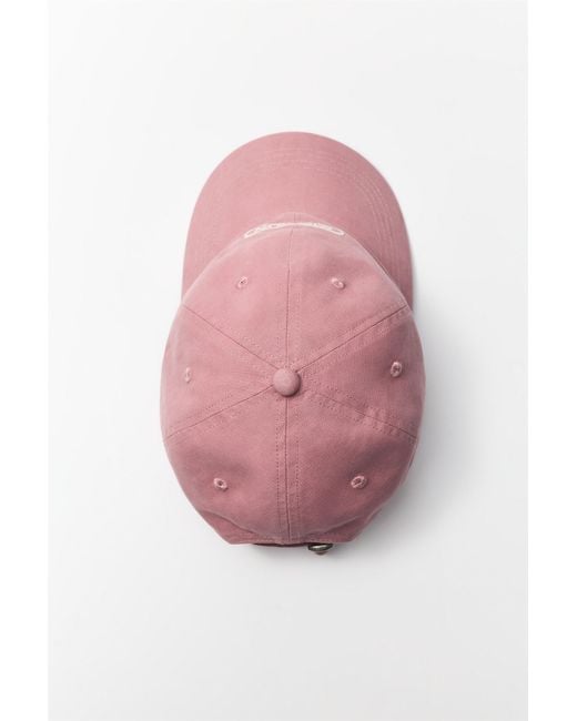 Pull&Bear Pink Brooklyn Embroidered Cap for men