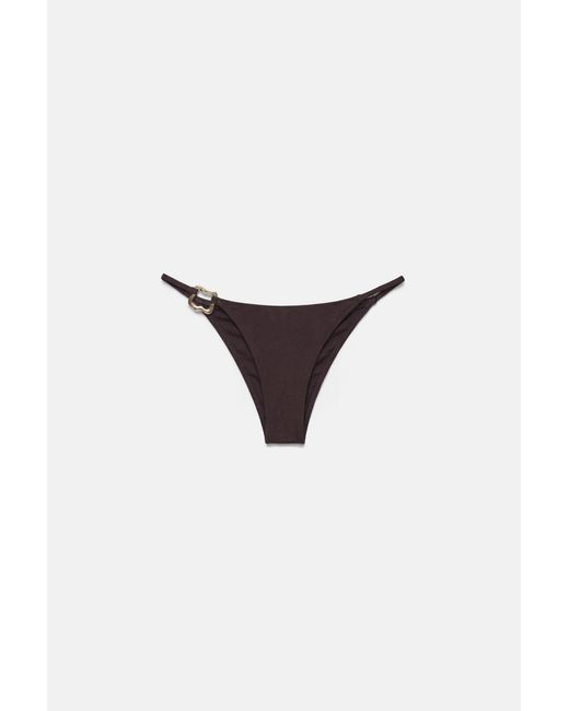 Bas De Bikini À Appliqué Pull&Bear en coloris Brown