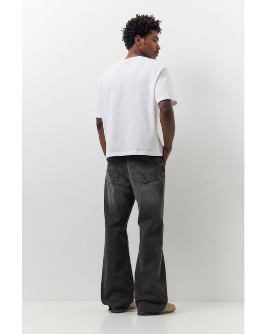 Pull&Bear Gray Flared Jeans for men