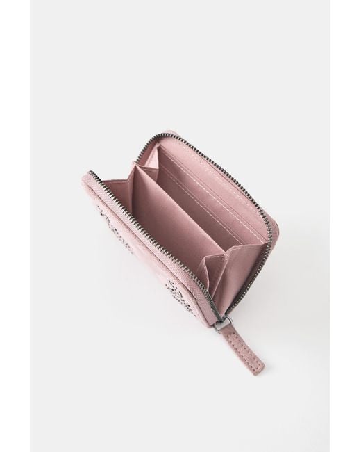 Pull&Bear Pink Nieten-Brieftasche