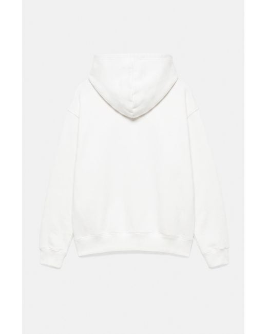 Sweat Basique À Capuche Pull&Bear pour homme en coloris White