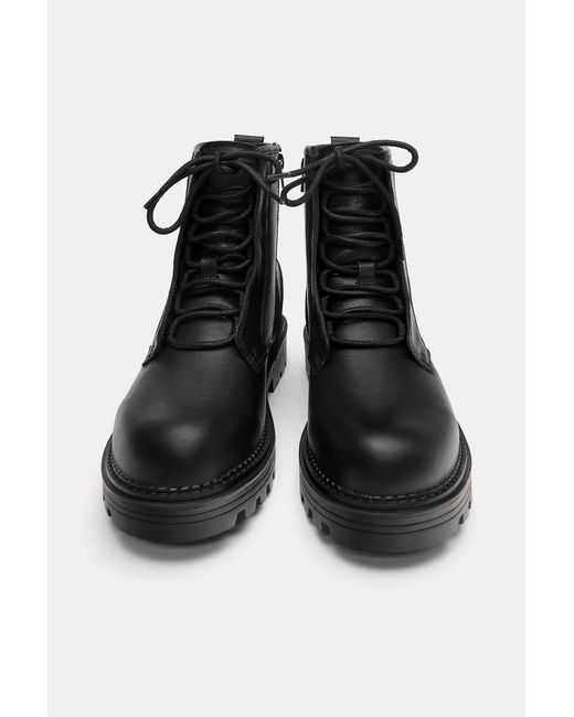 Stivali Stringati di Pull&Bear in Black da Uomo