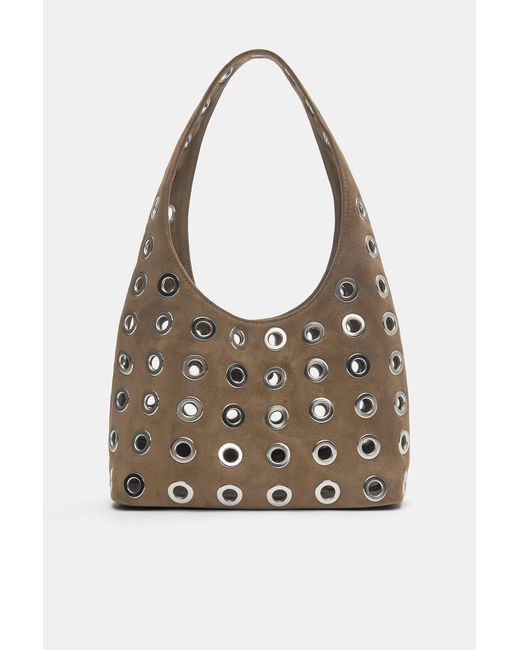 Pull&Bear Blue Studded Shoulder Bag