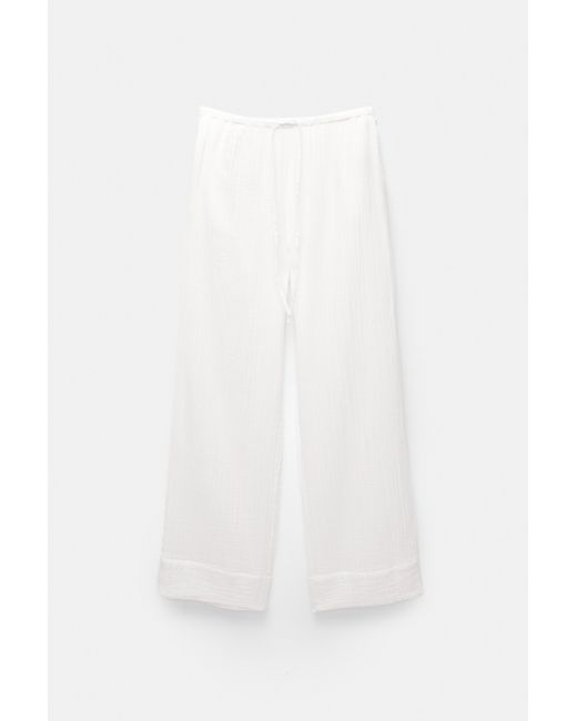 Pull&Bear White Rustikale Joggerhose Mit Textur