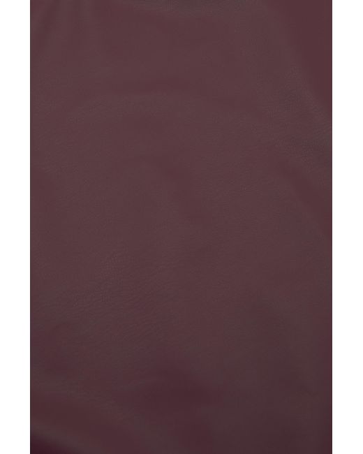 Pull&Bear Purple Leather Effect Bandana