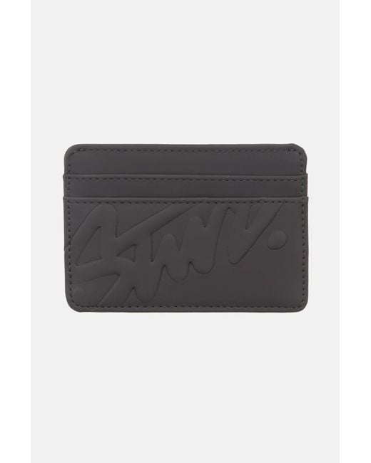 Pull&Bear Black Stwd Card Holder Wallet for men