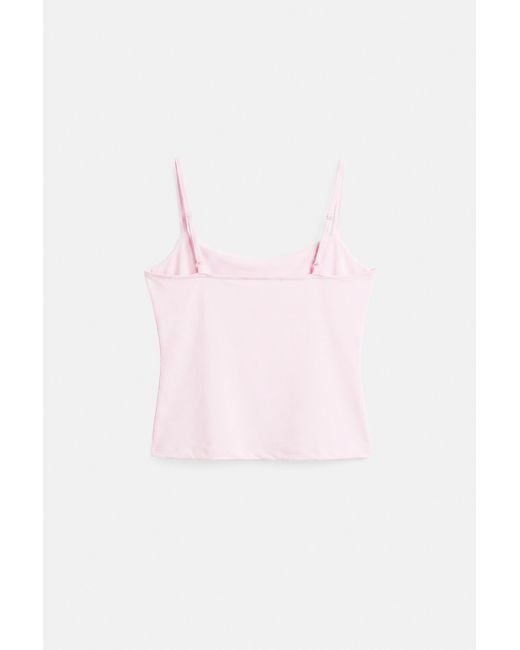 Pull&Bear White Adjustable Strap Basic Top