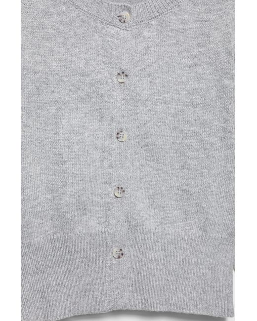 Pull&Bear Kort Vest Met Knopen in het Blue