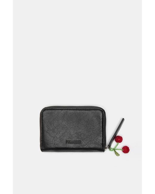 Pull&Bear Black Embellished Wallet