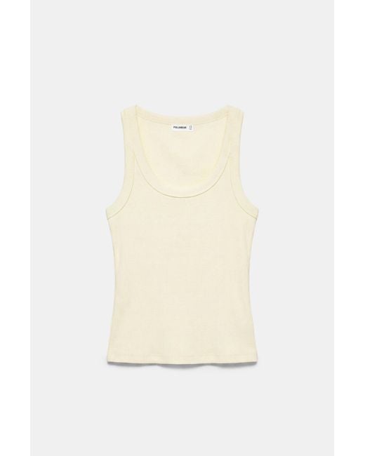 Pull&Bear Natural Basic Tank Top