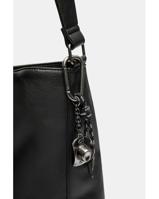 Pull&Bear Black Embellished Shopper Bag for men