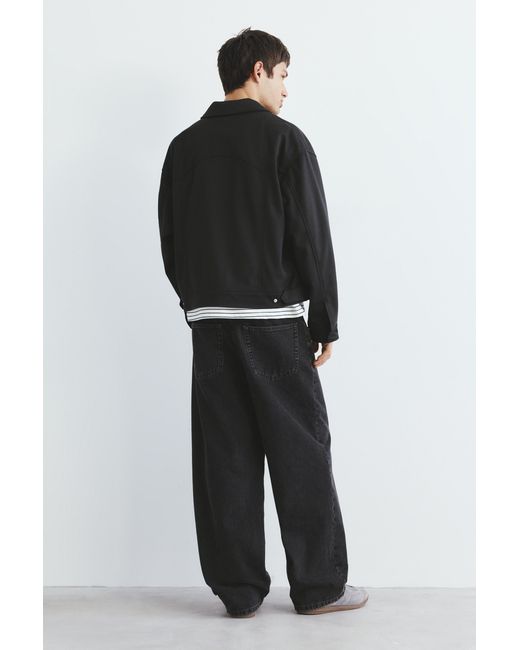 Pull&Bear Gray Textured Jacket for men