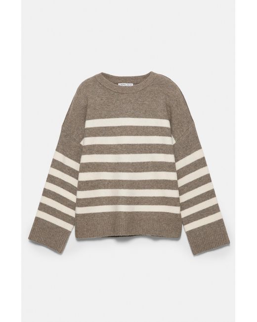 Pull À Rayures Pull&Bear en coloris Gray