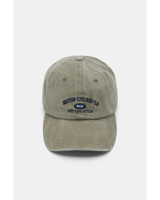 Pull&Bear Multicolor Boston Embroidered Cap