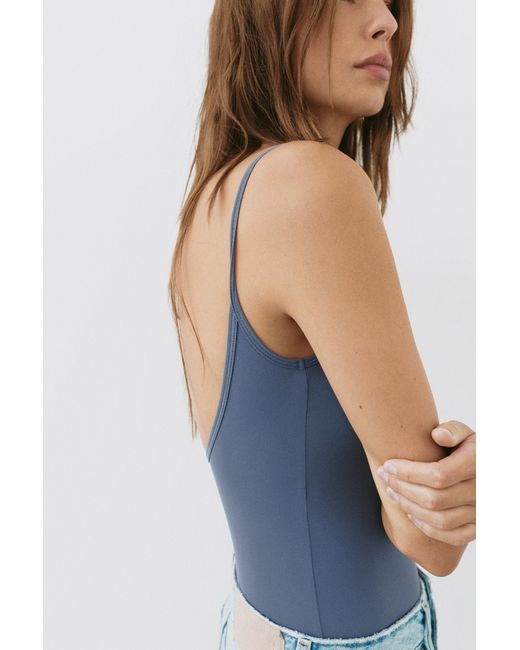 Pull&Bear Body Met Stras in het Blue