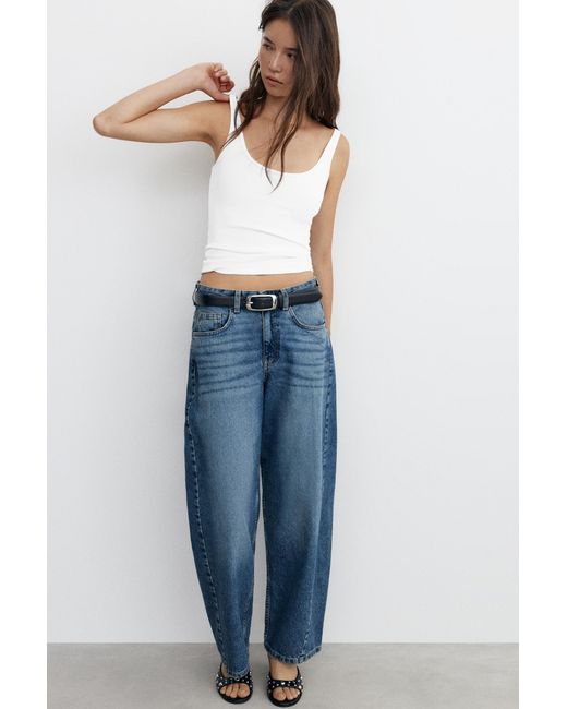 Pull&Bear Tanktop Met Modal in het White