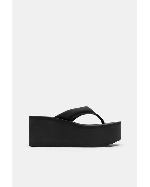 Pull&Bear Blue Wedge Platform Sandals