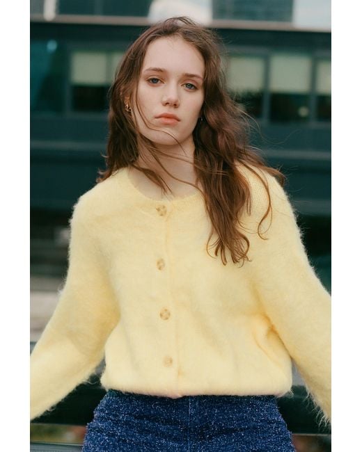 Pull&Bear Green Soft Knit Buttoned Cardigan