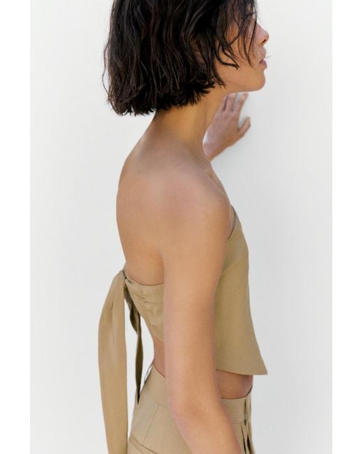 Pull&Bear Bandeautop in het Brown