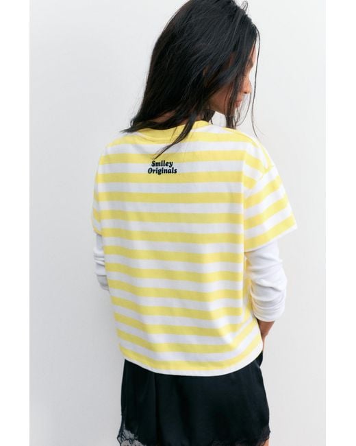 Pull&Bear Metallic Smiley T-Shirt