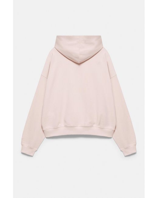 Pull&Bear Natural Oversize Zip-Up Hoodie for men