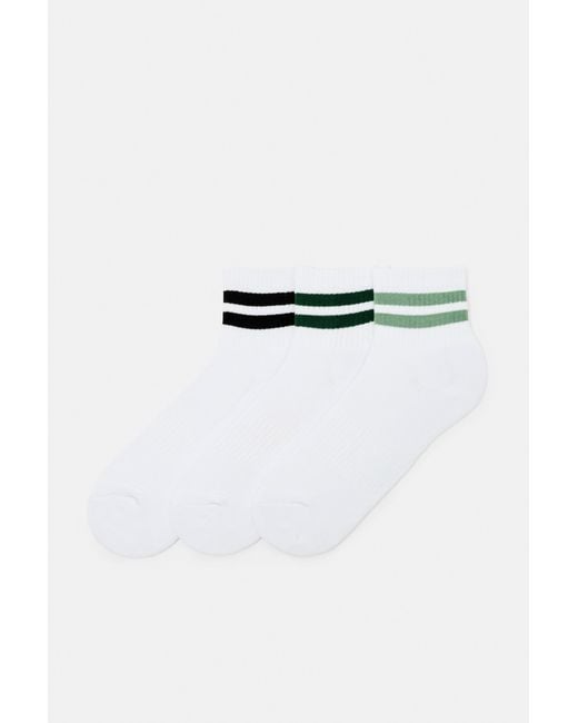 Pull&Bear 3-Pack Gestreepte Sokken in het Multicolor voor heren