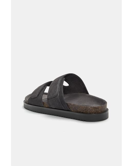 Pull&Bear White Leather Flat Sandals for men