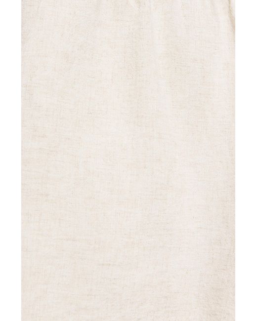 Pull&Bear Short Van Linnenmix in het Gray
