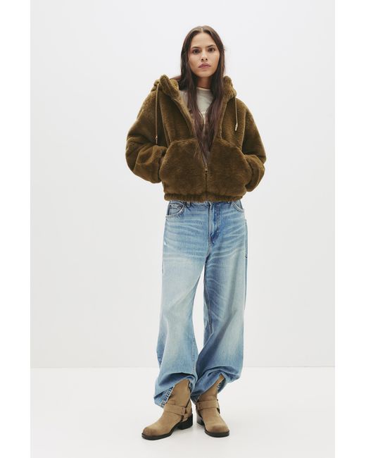 Pull&Bear Multicolor Leather Biker Ankle Boots