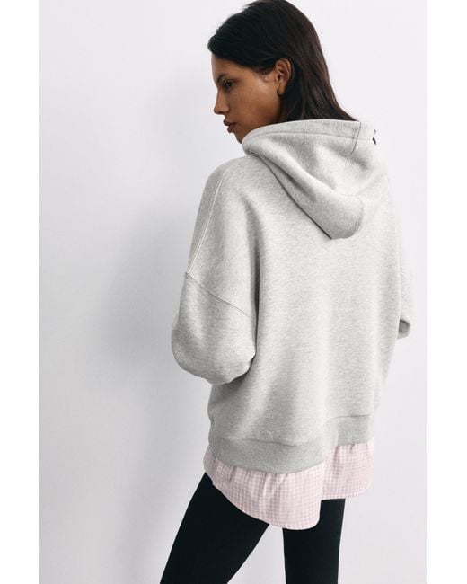 Pull&Bear Black Combined Hoodie