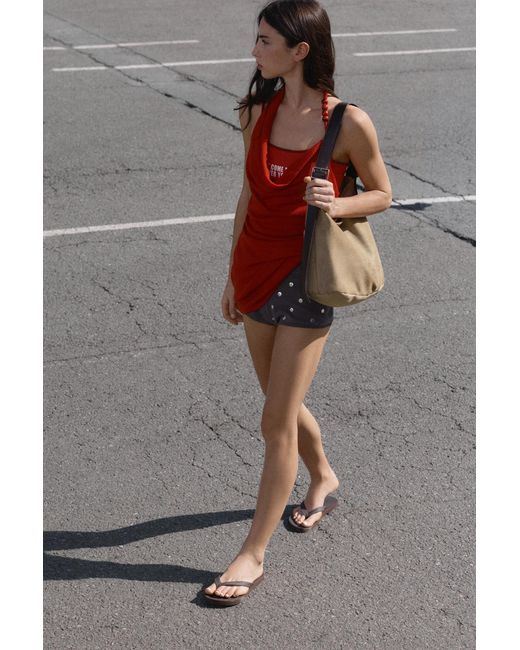 Pull&Bear Gray Flat Sandals